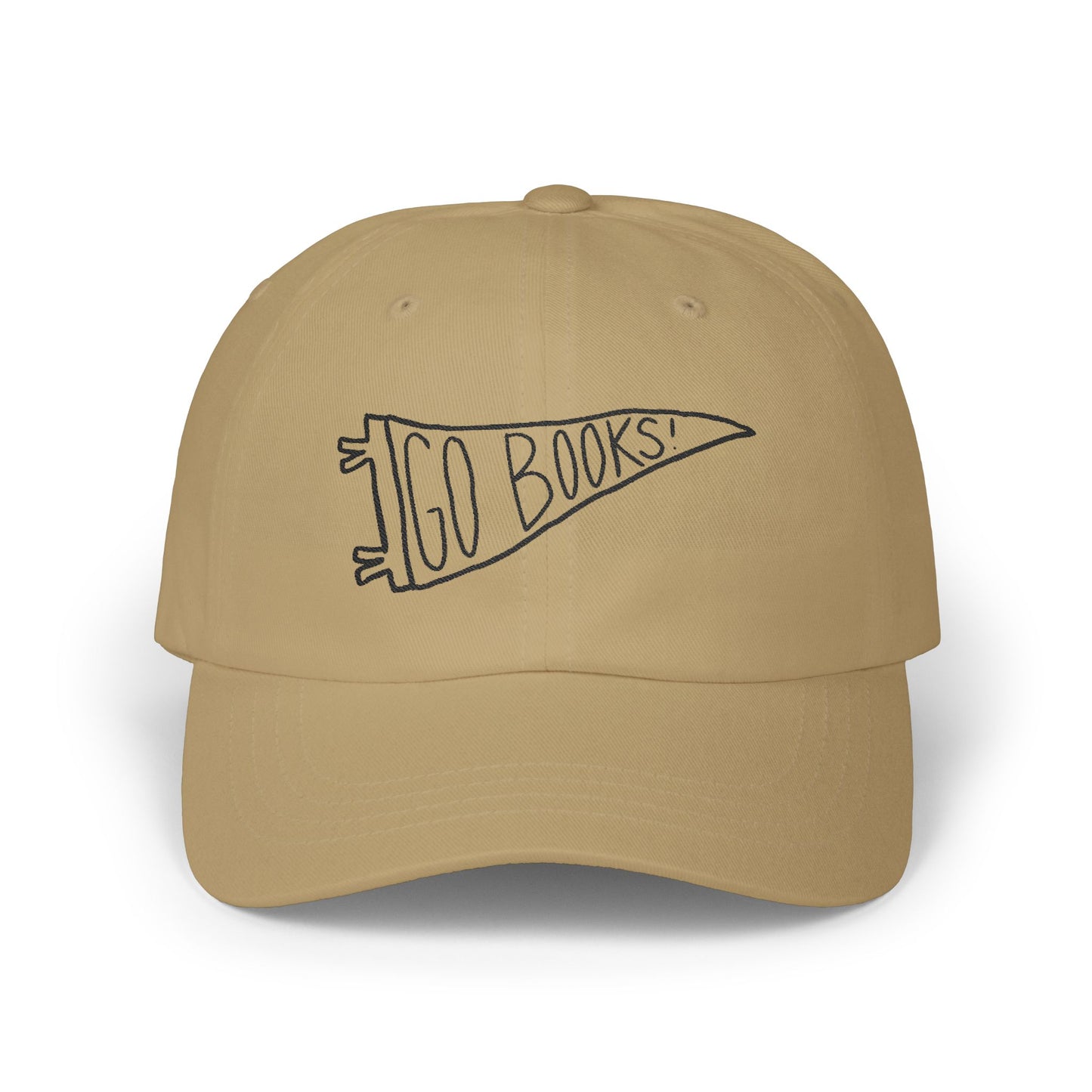 GO BOOKS! Classic Cap - Casual Hat for Book Lovers, Relaxed Style, Everyday Wear