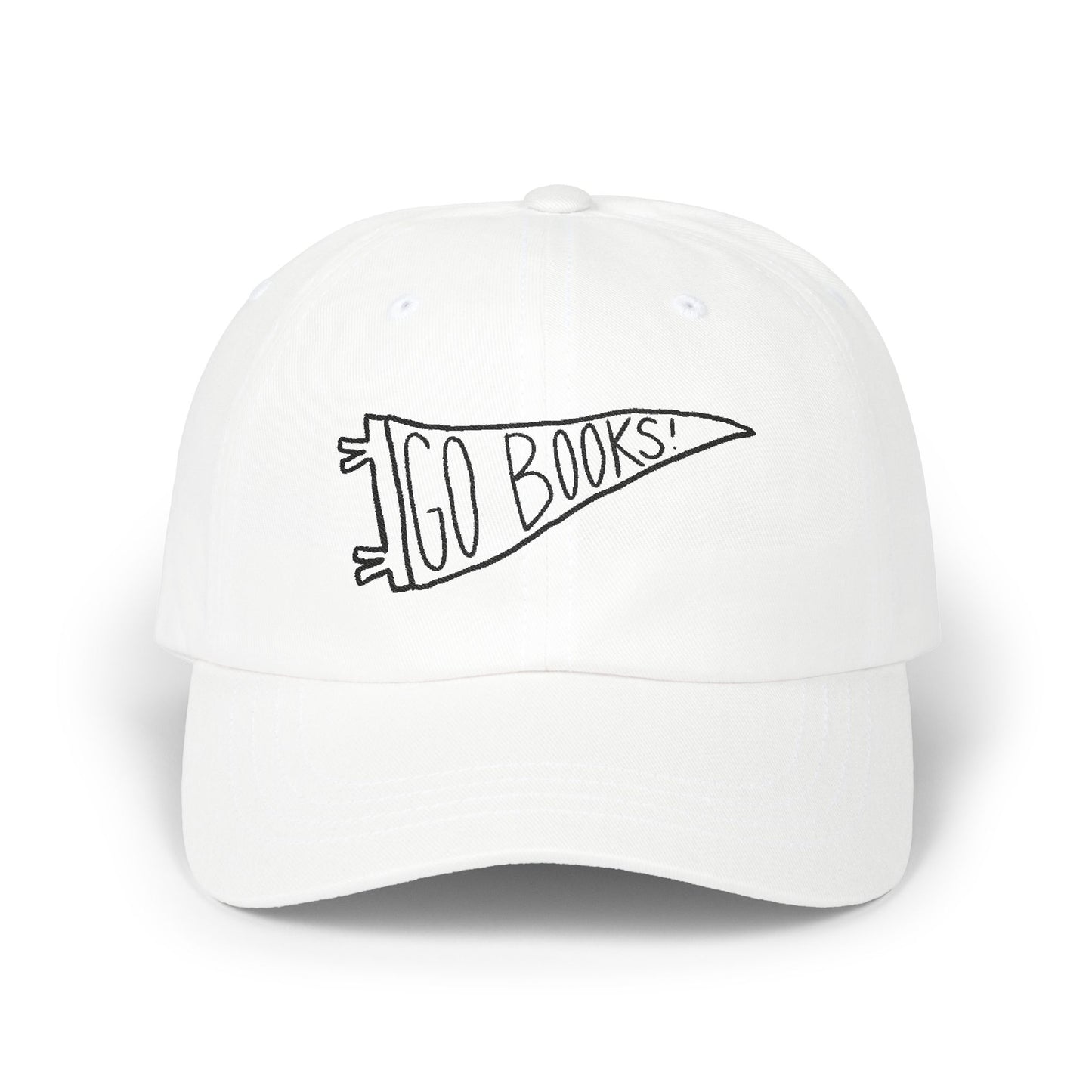 GO BOOKS! Classic Cap - Casual Hat for Book Lovers, Relaxed Style, Everyday Wear