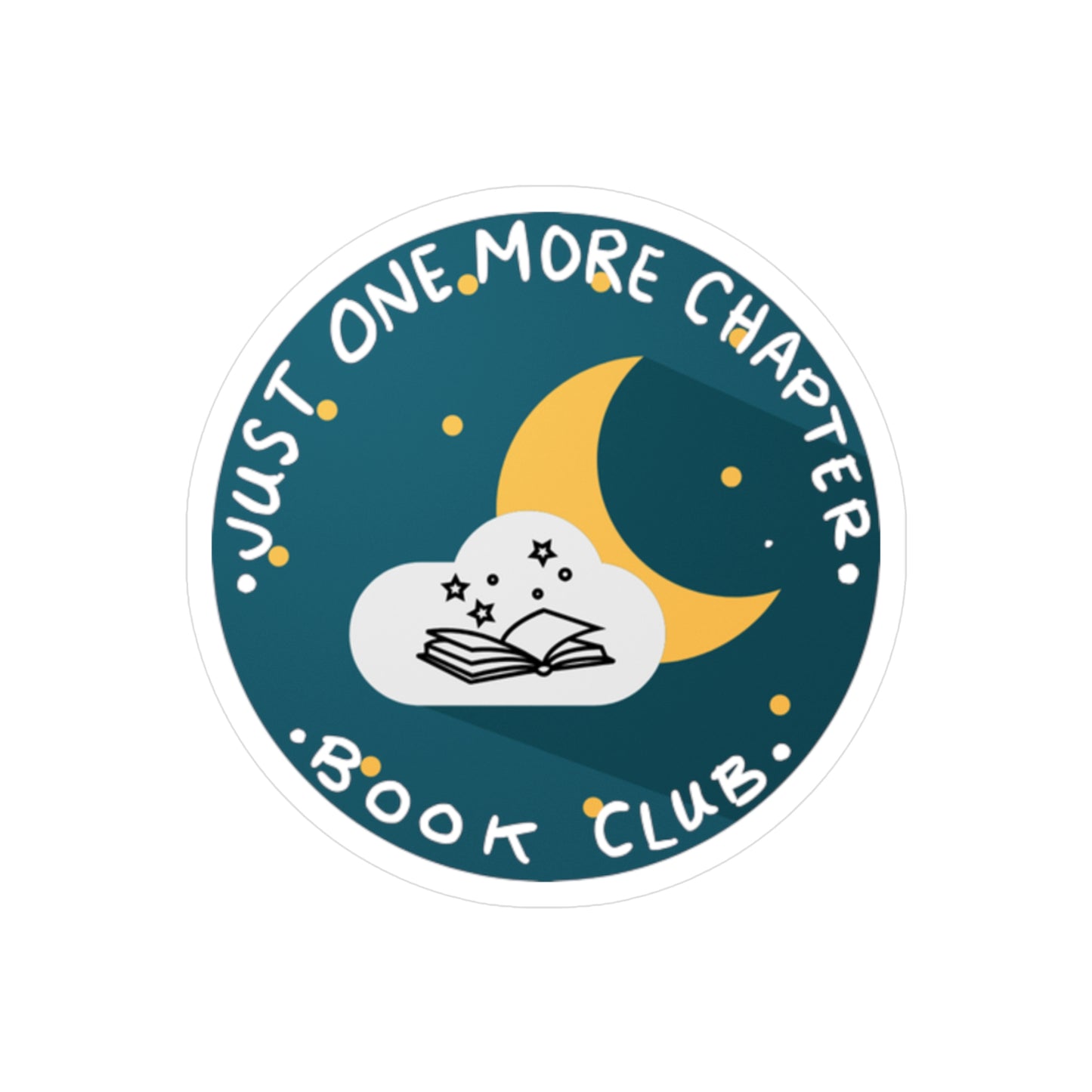 One More Chapter Book Club Decal | Vinyl Sticker for Book Lovers