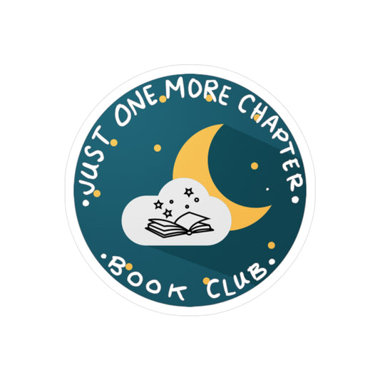 One More Chapter Book Club Decal | Vinyl Sticker for Book Lovers