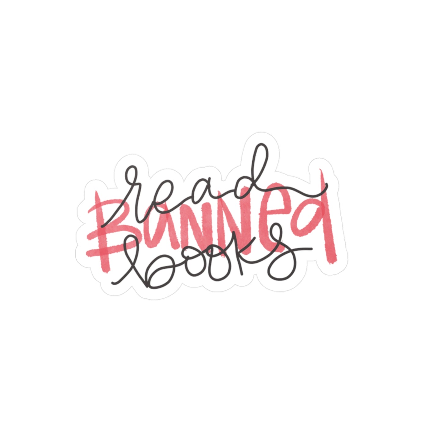 Read Banned Books Decal | Vinyl Sticker for Book Lovers