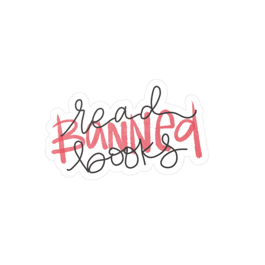 Read Banned Books Decal | Vinyl Sticker for Book Lovers
