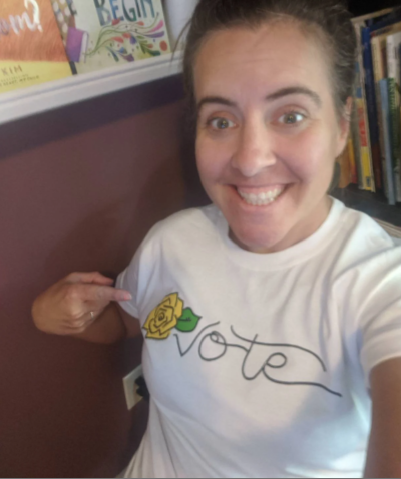 Vote Yellow Rose T-Shirt
