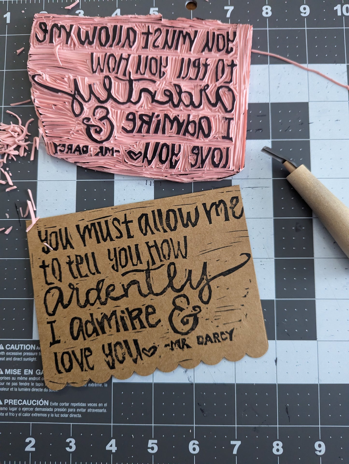 Mr. Darcy Ardently single card & envelope