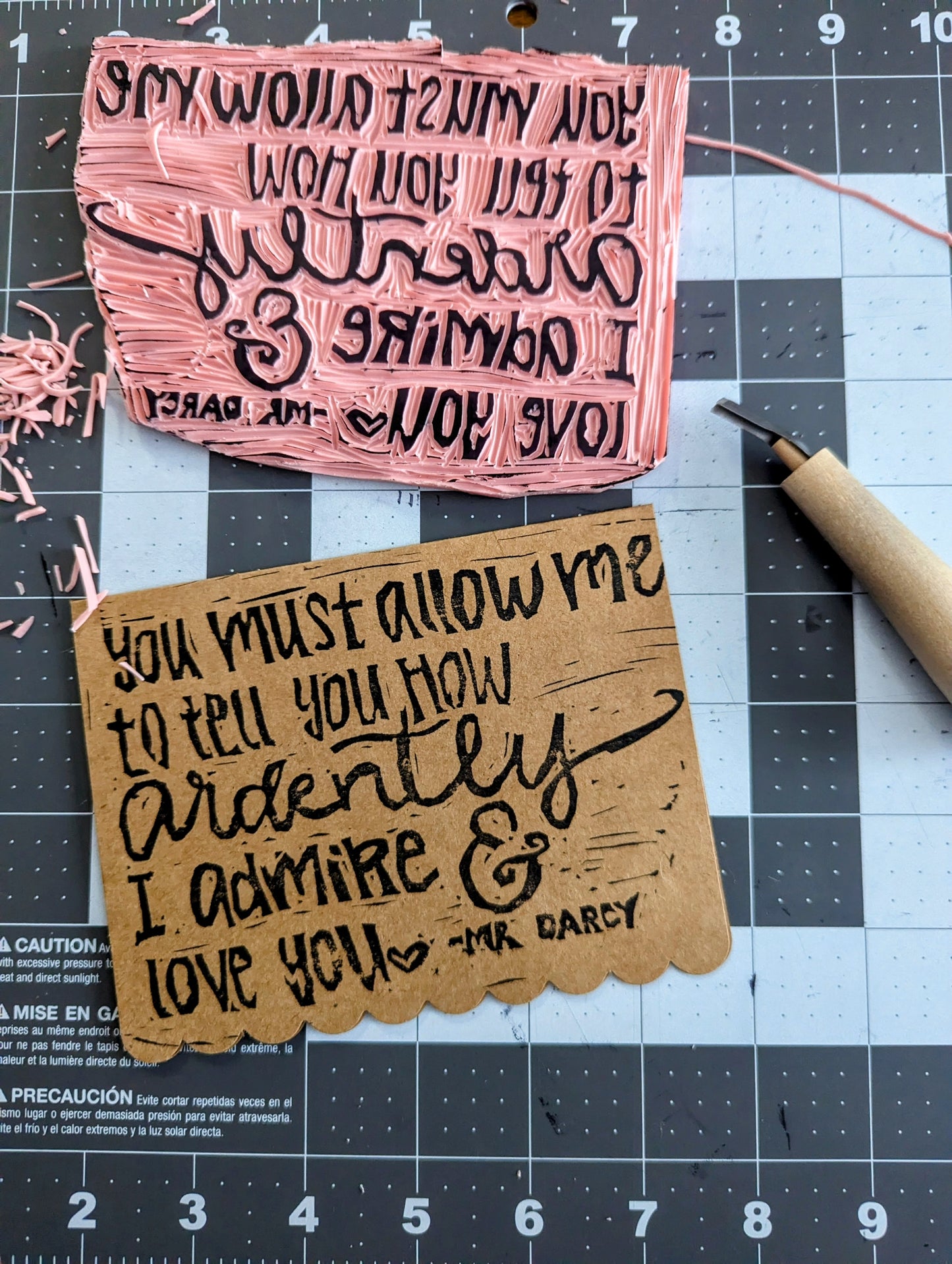 Always Candy Heart single card & envelope