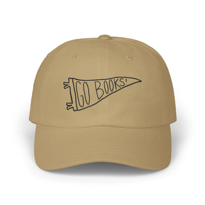 GO BOOKS! Classic Cap - Casual Hat for Book Lovers, Relaxed Style, Everyday Wear