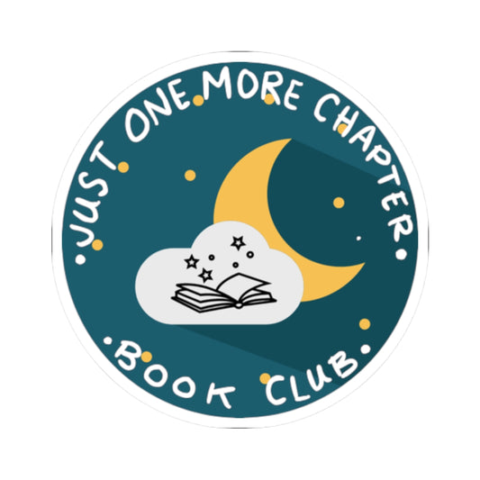 Just One More Chapter Book Club Kiss-Cut Stickers | Perfect for Notebooks, Laptops, Gift for Readers, Planner Decor, Bookish Gifts