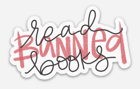 Read Banned Books Kiss-Cut Stickers | Perfect for Notebooks, Laptops, Gift for Readers, Planner Decor, Bookish Gifts