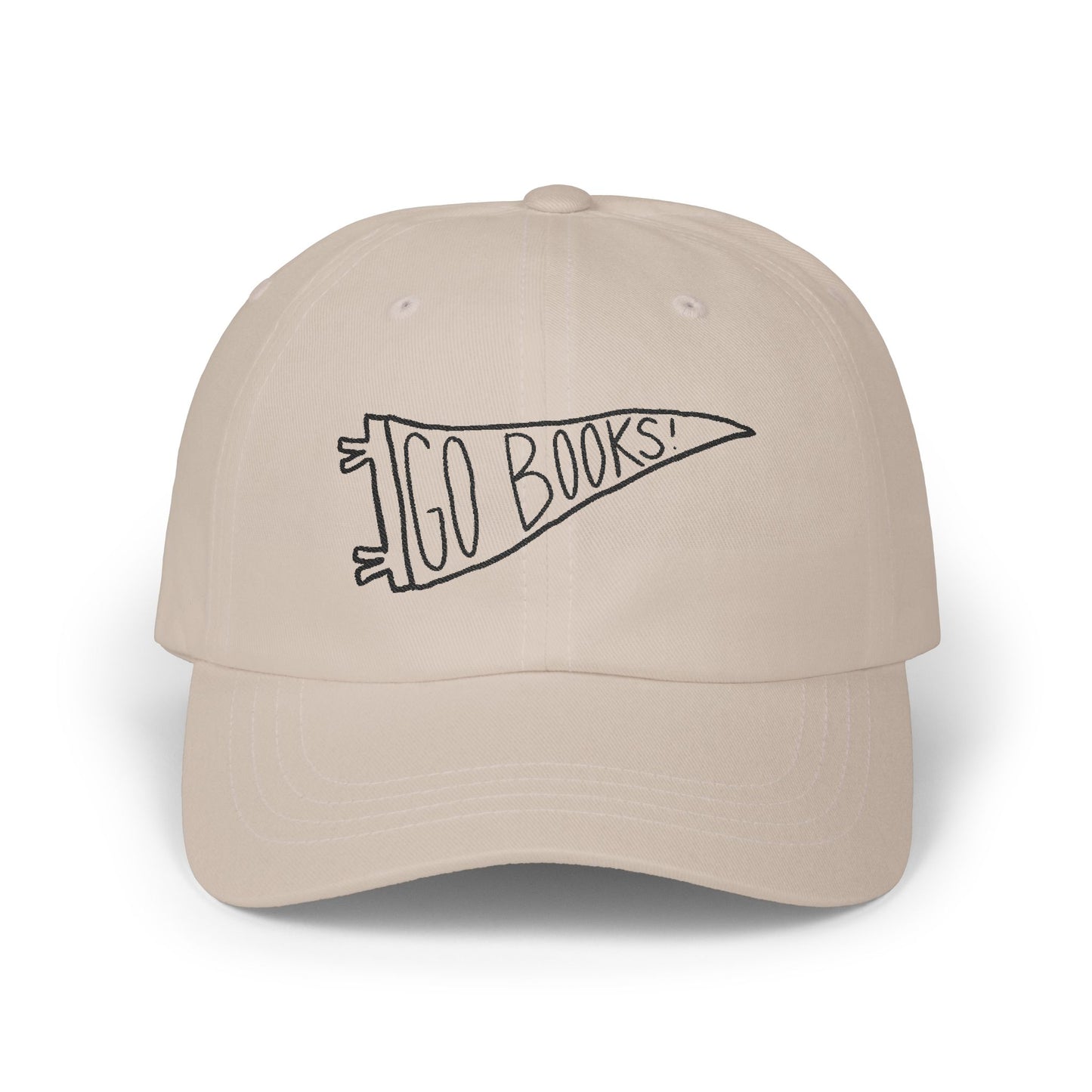 GO BOOKS! Classic Cap - Casual Hat for Book Lovers, Relaxed Style, Everyday Wear