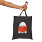 Still Reading My TBR Cotton Canvas Tote Bag-Halloween Ghost